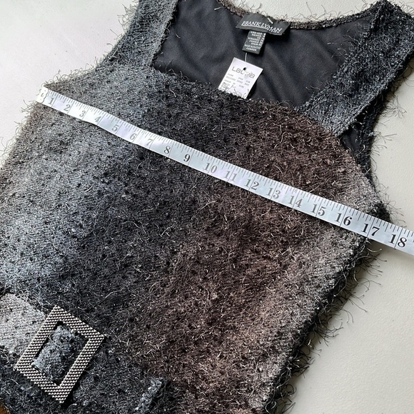NWT Frank Lyman Eyelash Sleeveless Top Ombre Made in Canada Sz 8 - Picture 13 of 14